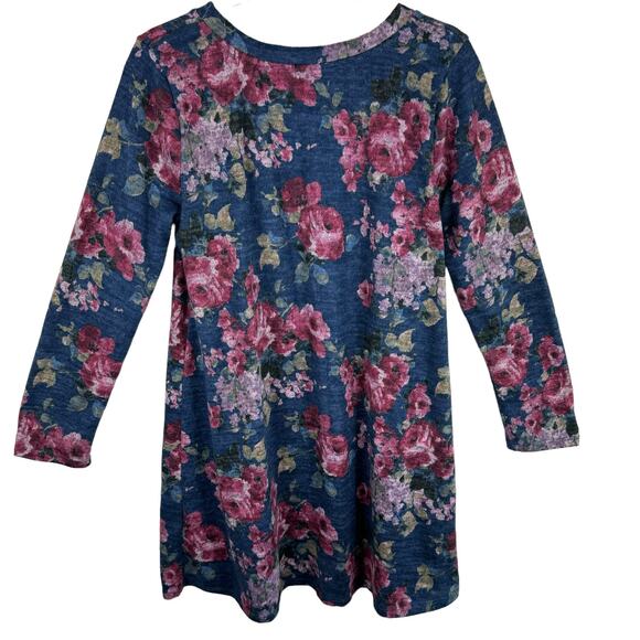 Potter's Pot Floral Sweater Dress Large - Picture 2 of 5